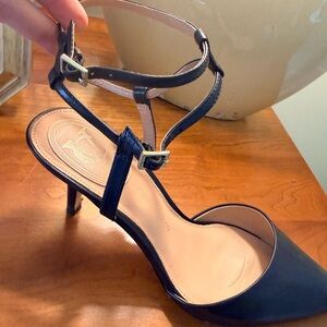 Vero Cuoio Black Strappy Heels Sz 9.5